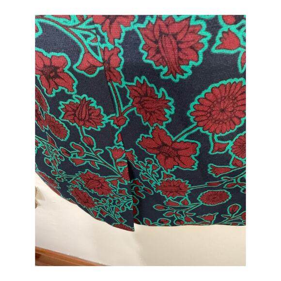 J. Crew Short-Sleeve Floral Sheath Dress Size 6 Small Thick Material Knee Length - Picture 8 of 9